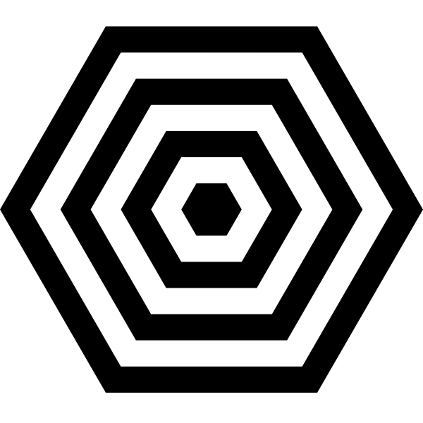Hexagon target point | Free SVG
