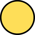 Empty smiley circle vector image