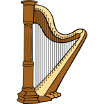 Harp vector image