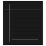 Monochrome word processor vector icon