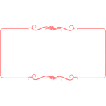Vector illustration of heart decorated pink border