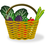 Shopping basket vector illustration