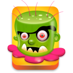 Funny game monster vector image