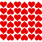 Vector clip art of hearts
