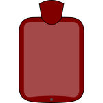 Rubber hot water bottle