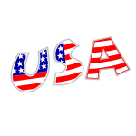 USA sign vector image