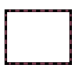Vector image of burgundy and black rectangular border