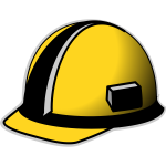Protective hat vector image